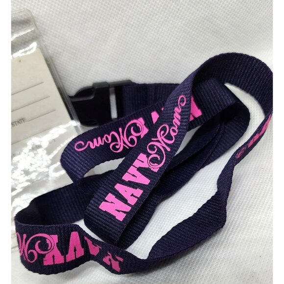 Navy Mom Keychain Neck Lanyard – Detachable Badge Holder for Proud Moms - Picture 2 of 7